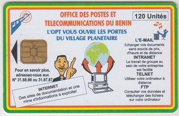 BENIN - Internet (White Reverse), OPT, 120 U, CN At The Center, Used - Bénin