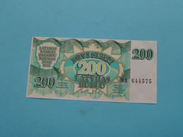 200 Rublu ( BA 644575) Latvia ( Voir / See > Scans ) UNC ! - Latvia