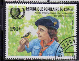 CONGO PEOPLE'S REPUBLIQUE REPUBLIC 1985 ANNIVERSARIES AND EVENTS LADY OLAVE BADEN-POWELL 150fr OBLITERE USED USATO - Oblitérés