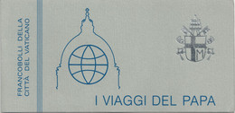 VATICANO 1985 - LIBRETTO I VIAGGI DEL PAPA GIOVANNI PAOLO II 1981 / 1982 - 16 VALORI NUOVI MNH ** - SASSONE 1 - Cuadernillos