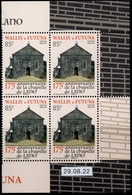 Wallis Et Futuna 2022 - Eglise, 175e Ann De La Chapelle De Lano - Bloc De 4 Coin Daté Neuf // Mnh - Neufs