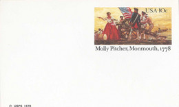 Verenigde Staten  Postwaardestukken  Briefkaart Molly Pitcher 10ct Ongebruikt (9176) - 1961-80
