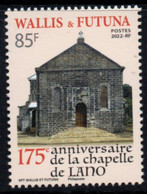 Wallis Et Futuna 2022 - Eglise, 175e Ann De La Chapelle De Lano - 1 Val Neuf // Mnh - Ongebruikt