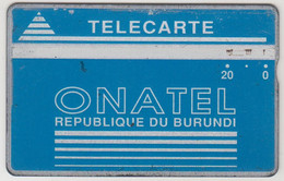 BURUNDI - Blue Logo, Onatel, 20 U, CN:406A, Tirage 30.000, Used - Burundi