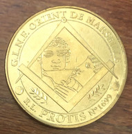 13 MARSEILLE GLNF FRANC MAÇON FREEMASON MDP 2013 MEDAILLE SOUVENIR MONNAIE DE PARIS JETON TOURISTIQUE MEDALS COIN TOKENS - 2013