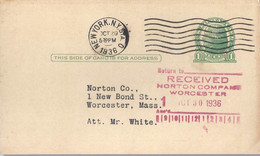 Verenigde Staten  Postwaardestukken Briefkaart UX27 1ct Gebruikt (9185) - 1921-40