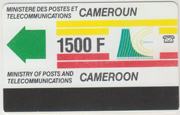 CAMEROON - Definitive Card - New Logo (Without Notch), Intelcam, 1500 FCFA, CN:Dashed Zero: "Ø" Large ,used - Camerun