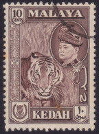 MALAYA KEDAH 1957 10c Sc#88 - USED @N198 - Kedah