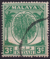 MALAYA KEDAH 1950 3c Palm Tree Sc#63 - USED @N200 - Kedah