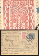 Mi. 383 I PLATTENFEHLER Auf Postkarte P262 Knittelfeld 1924 Kat.36,00 €+ - Variétés & Curiosités