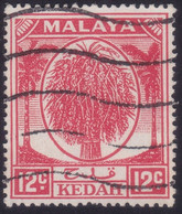 MALAYA KEDAH 1952 12c Palm Tree Sc#70- USED @N205 - Kedah