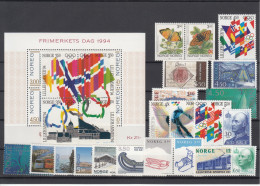 Norway 1994 - Full Year MNH ** - Ganze Jahrgänge