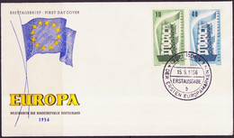 Europa CEPT 1956 Allemagne Fédérale - Germany - Deutschland FDC1 Y&T N°117 à 118 - Michel N°241 à 242 - 1956