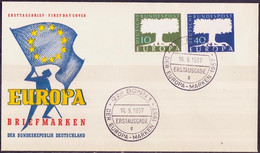 Europa CEPT 1957 Allemagne Fédérale - Germany - Deutschland FDC1 Y&T N°140 à 141 - Michel N°268 à 269 - 1957