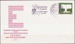 Europa CEPT 1957 Allemagne Fédérale - Germany - Deutschland FDC1 Y&T N°166 - Michel N°294 - 10p EUROPA - Phosphorescent - 1957