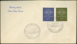 Europa CEPT 1959 Allemagne Fédérale - Germany - Deutschland FDC1 Y&T N°193 à 194 - Michel N°320 à 321 - 1959