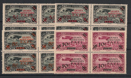 LEVANT - 1942 - Poste Aérienne PA N°Yv. 1 à 4 - Série Complète En Blocs De 4 - Neuf Luxe ** / MNH / Postfrisch - Ongebruikt