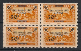 LEVANT - 1942 - N°Yv. 41 - Forces Françaises Libres - Bloc De 4 - Neuf Luxe ** / MNH / Postfrisch - Unused Stamps