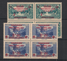 LEVANT - 1942 - N°Yv. 42 Et 43 - Forces Françaises Libres - Blocs De 4 - Neuf Luxe ** / MNH / Postfrisch - Unused Stamps