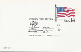Verenigde Staten 11  Briefkaartenn 1987 Met Stempel  National Park Station Verschillende Parken (9202) - 1981-00
