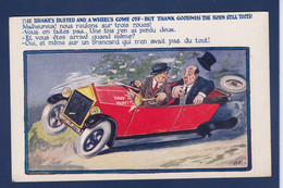 CPA Voiture Automobile Fantaisie Humour Dessin écrite - Passenger Cars