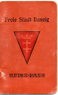 55089 - Danzig - 1936 - Reisepass Mit Visa- Und Umtauschstempeln Zur Olympiade Berlin - Documents Historiques