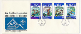 NOUVELLES HÉBRIDES - Enveloppe FDC 1er Jour - Jamboree En Norvège (scoutisme) - PORT-VILA - 5 Aout 1976 - Briefe U. Dokumente