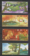 India 2001 Stories Of Panchatantra Complete Set 4 Se-tenants (8 Stamps) MNH As Per Scan - Cernícalo