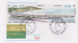 Enveloppe  FDC  1er  JOUR    SAINT  PIERRE  Et  MIQUELON   Vue  Générale  De  MIQUELON   1996 - FDC