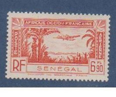 SENEGAL             N°  YVERT PA 17  NEUF AVEC CHARNIERES     ( CHARN 05/16 ) - Luftpost