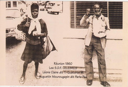 974 - ILE DE LA REUNION - 1960 - LES SDF CELEBRES - LEONE CLAIRE DIT TI--QUATORZE ET AUGUSTIN MOUROUGAPIN DIT PARLE-PAS - Saint Denis