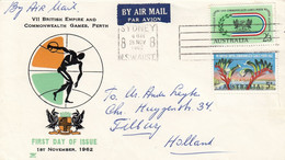 AUSTRALIA FDC 321-322 - Storia Postale