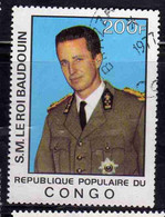 CONGO PEOPLE'S REPUBLIQUE REPUBLIC 1977 KING BAUDOUIN 200fr OBLITERE USED USATO - Oblitérés