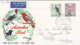 AUSTRALIA FDC 340-341,birds - Brieven En Documenten