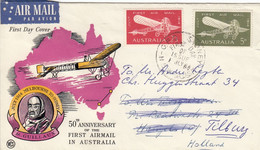 AUSTRALIA FDC 346-347 - Cartas & Documentos