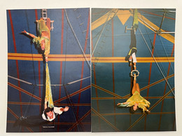 Cirque - Lot De 2 Photos Acrobates KOZIK - Circus - Célébrités