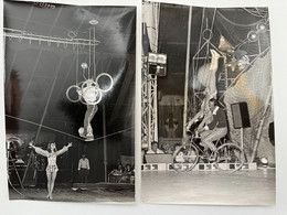 Cirque - Lot De 2 Photos Acrobates KONDOVI - Circus - Personalidades Famosas