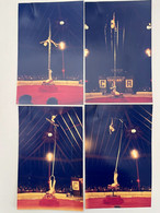 Cirque - Lot De 4 Photos Acrobates JULIEV - Circus - Célébrités