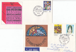 AUSTRALIA FDC 696-698,Christmas 1979 - Storia Postale
