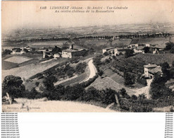 LIMONEST SAINT ANDRE VUE GENERALE AU CENTRE CHATEAU DE LA ROUSSELIERE 1928 TBE - Limonest