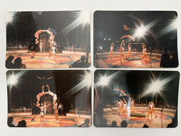 Cirque - Lot De 4 Photos Acrobates WOJTYLA - Circus - Berühmtheiten