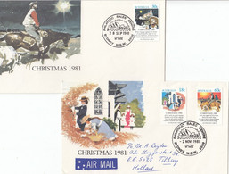 AUSTRALIA FDC 767-769,Christmas 1981 - Cartas & Documentos