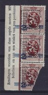 Heraldieke Leeuw Nr. 315 ( 2 X )  TYPO PREO Nr. 318 " VERSCHOVEN OPDRUK "  BRUXELLES 1937 BRUSSEL  ** MNH  ! - Typos 1929-37 (Lion Héraldique)