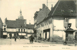 Saulieu * La Place Des Terreaux * épicerie * Commerce Magasin DENIZOT - Saulieu