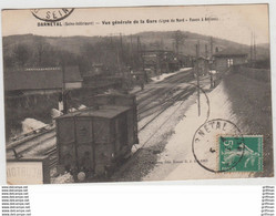 DARNETAL VUE GENERALE DE LA GARE LIGNE DU NORD ROEN A AMIENS TBE - Darnétal