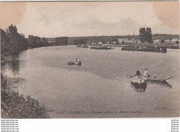 SAINT MAMMES PECHEURS DEVANT LES ROCHERS COURTEAU TBE - Saint Mammes