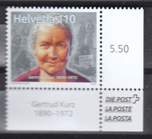 Schweiz   **  Gertrud Kurz  Neuausgabe 9.9..2022 - Unused Stamps