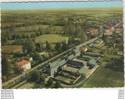 EN AVION AU DESSUS DE BRIOUX SUR BOUTONNE LES ECOLES 1973 CPSM GM TBE - Brioux Sur Boutonne