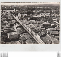 EN AVION AU DESSUS DE BRIOUX SUR BOUTONNE VUE GENERALE ROUTE DE POITIERS CPSM GM TBE - Brioux Sur Boutonne