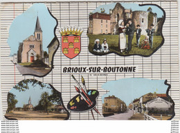 BRIOUX SUR BOUTONNE MULTIE VUES CPSM GM TBE - Brioux Sur Boutonne